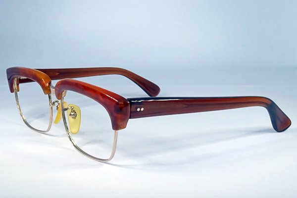 べっ甲　テンプル　樹脂にて復刻再生