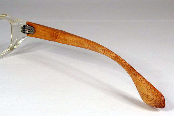 竹フレーム テンプル折れ 修復再生