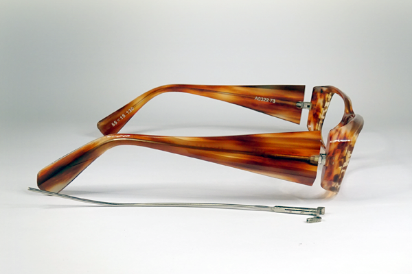 alain mikli テンプルバネ/変形/亀裂 修復再生