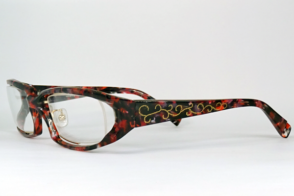 セルフレーム 沈金 唐草模様 特殊加飾