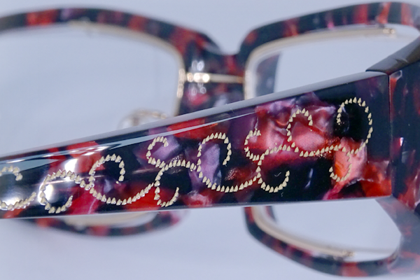 セルフレーム 沈金 唐草模様 特殊加飾