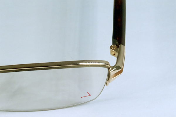 K18 べっ甲テンプル 変形直し・溶接 修復再生