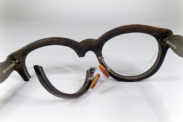 ウッドフレーム　リム切れ　修復再生