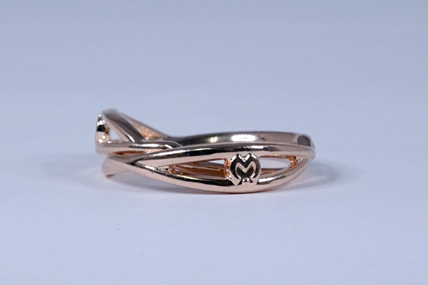 ミラ・ショーン グラスリメイク 2連リング