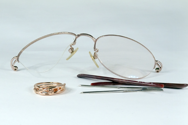 ミラ・ショーン グラスリメイク 2連リング