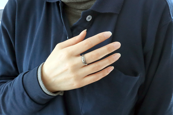 アニエスベー グラスリメイク リング