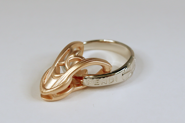 FENDI グラスリメイク リング&トップ