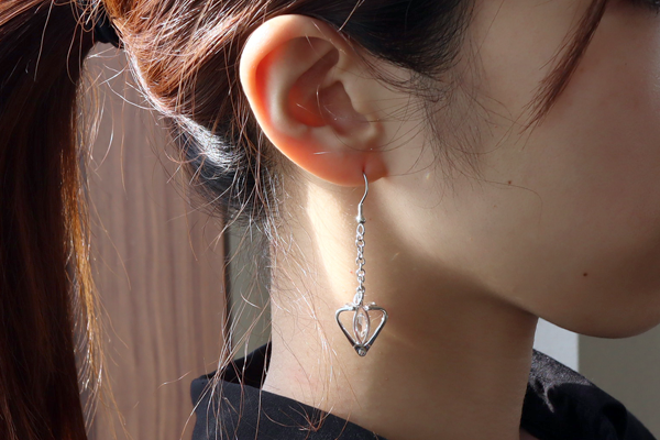 スワロフスキー グラスリメイク ピアス1・2