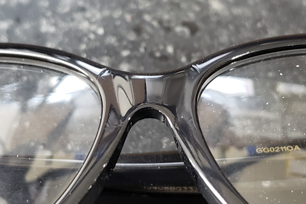 GUCCI ヘコミキズ落とし 修復サンプル