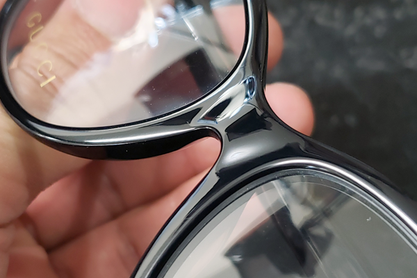 GUCCI ヘコミキズ落とし 修復サンプル