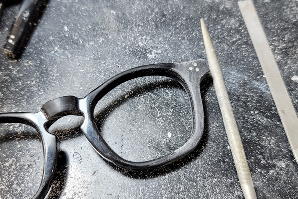 セルフレーム　キズ取り　サンプル