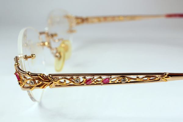 ルビー付き 婦人ツーポ　グラスリメイク １・２