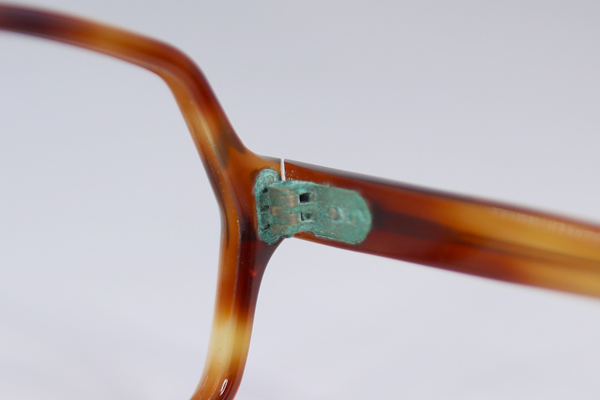 ヴィンテージセルロイド 緑青落とし