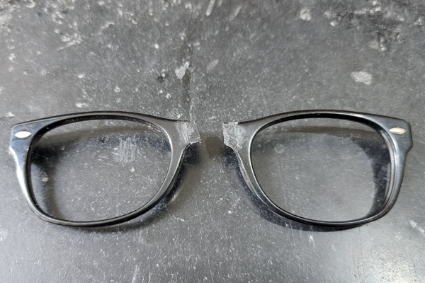 RayBan ウェイファーラー ブリッジ折れ 修復再生