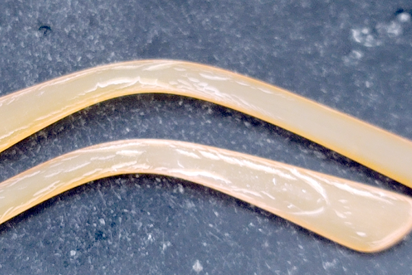 べっ甲 ササクレ修復サンプル