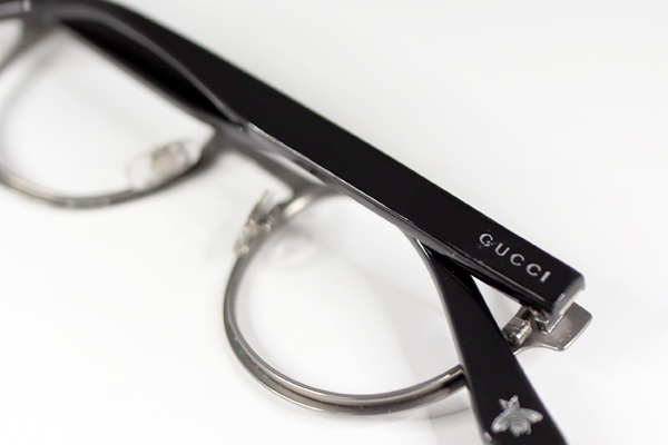 GUCCI　右テンプル折れ　修復再生
