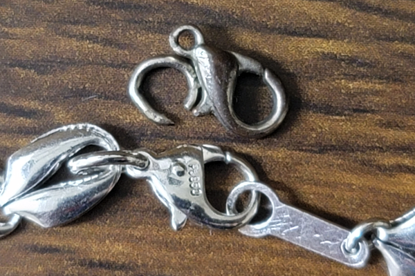 プラチナネックレス　パーツ紛失　復刻再生