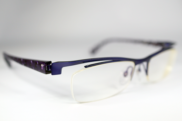 アランミクリ　フロント塗装 テンプル割れ　修復再生