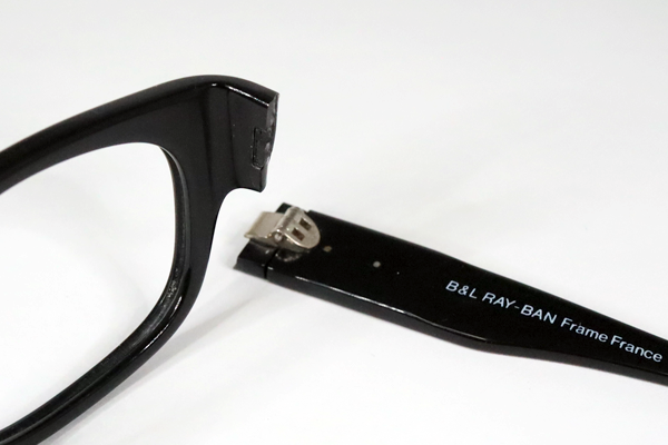 RayBan／レイバン　BOHEMIAN　ヨロイ折れ　修復再生