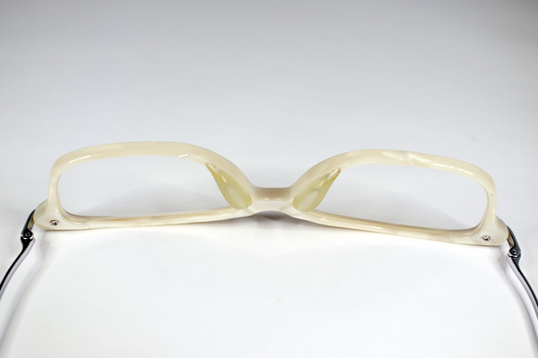 コンビフレーム　黄変処理　テンプルメッキ　修復再生