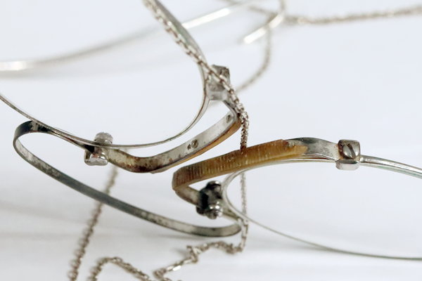 ヴィンテージ フィンチ　鼻当て復刻　メッキ修復　