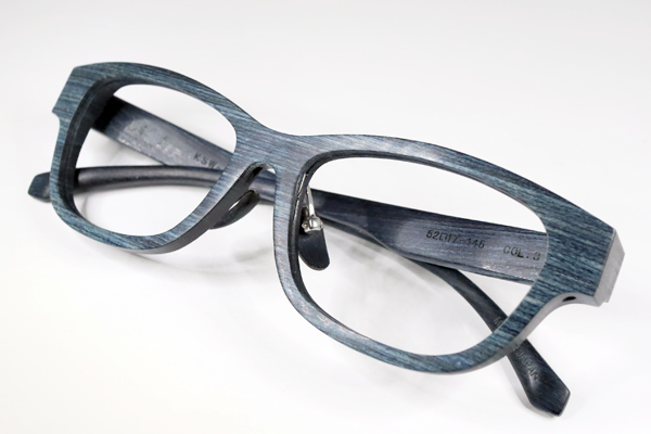 杉本 圭　ウッドフレーム 左リム割れ　修復再生