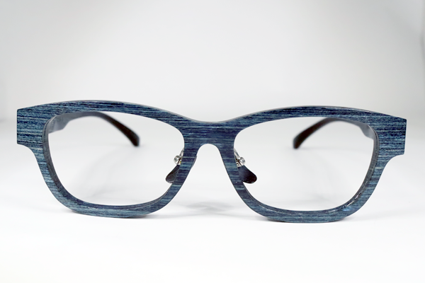 杉本 圭　ウッドフレーム 左リム割れ　修復再生