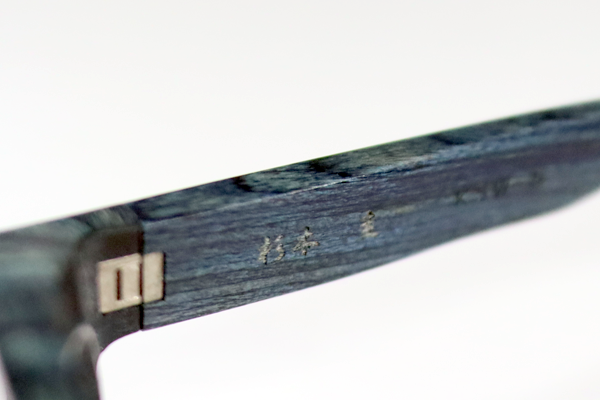 杉本 圭　ウッドフレーム 左リム割れ　修復再生