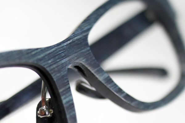 杉本 圭　ウッドフレーム 左リム割れ　修復再生