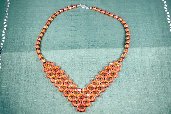 琥珀ネックレス　クラスプ交換