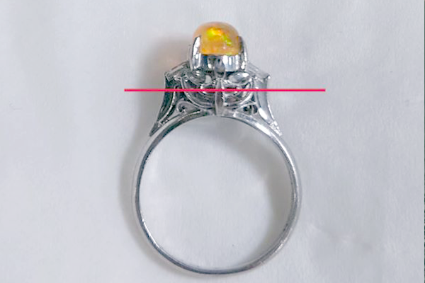 オパール/プラチナリング　リフォーム