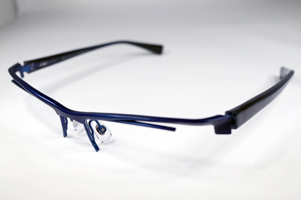 alain mikli　フロント再塗装　テンプル研磨　修復再生