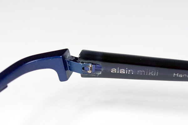 alain mikli　フロント再塗装　テンプル研磨　修復再生