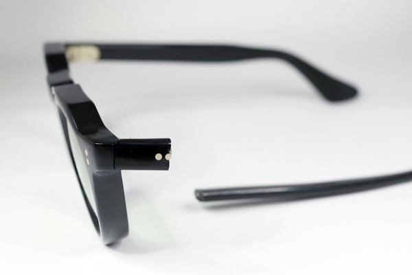 ヴィンテージ レスカ　左テンプル折れ 両丁番カシメ 鼻盛　修復再生