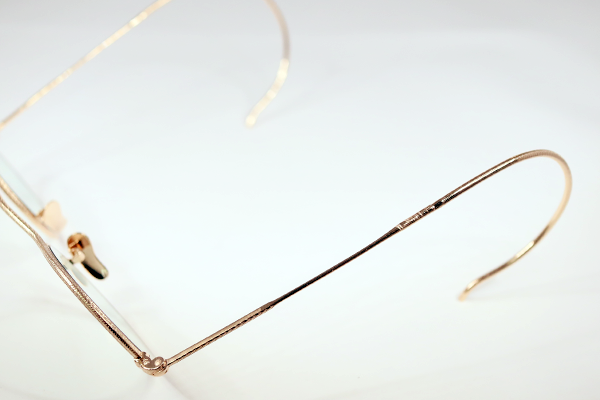 ヴィンテージ　縄手フレーム　両テンプル折れ　修復再生