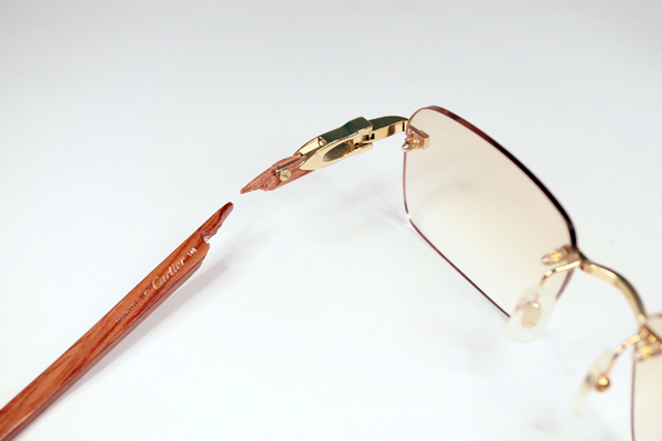 カルティエ　ウッドテンプル折れ　修復再生