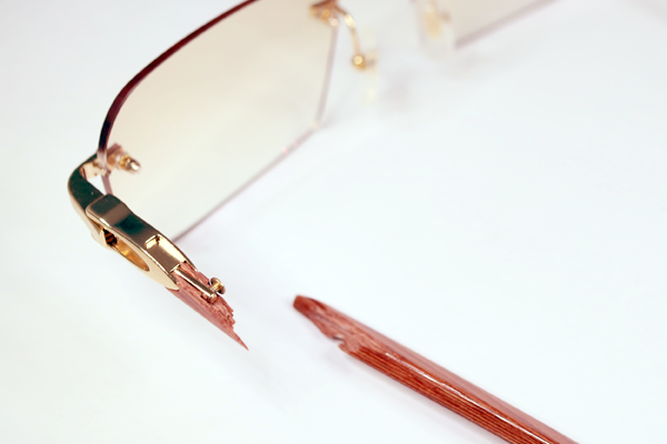 カルティエ　ウッドテンプル折れ　修復再生