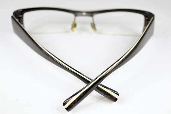 アラン・ミクリ　左テンプルバネ交換 フロント再メッキ セル全体研磨　修復再生