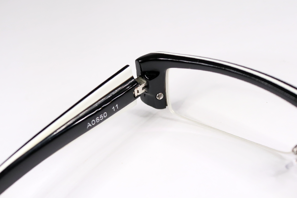 アラン・ミクリ　左テンプルバネ交換 フロント再メッキ セル全体研磨　修復再生