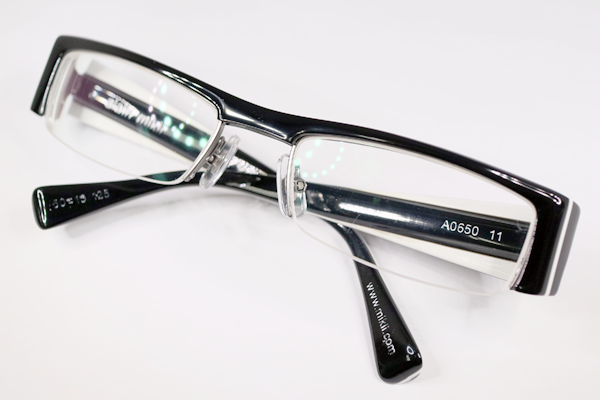 アラン・ミクリ　左テンプルバネ交換 フロント再メッキ セル全体研磨　修復再生