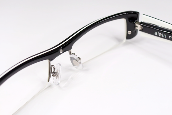 アラン・ミクリ　左テンプルバネ交換 フロント再メッキ セル全体研磨　修復再生