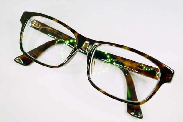 GUCCI　オプチル　右テンプル折れ　修復再生　