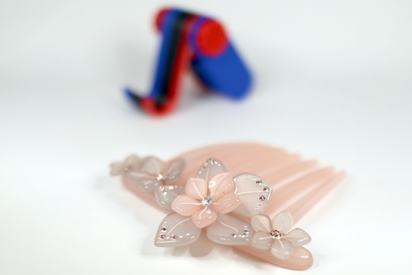 アセチロイド かんざし　花びら取付　修復再生