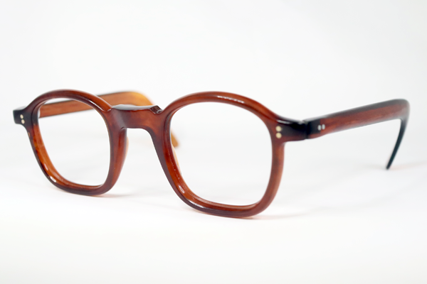 ヴィンテージセルロイド　右テンプル丁番復刻　全体コーティング　レンズ新規　復刻再生