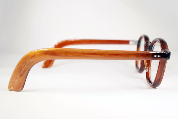 ヴィンテージセルロイド　右テンプル丁番復刻　全体コーティング　レンズ新規　復刻再生