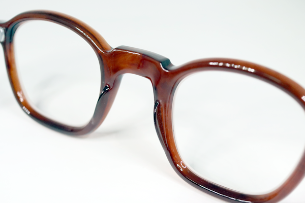 ヴィンテージセルロイド　右テンプル丁番復刻　全体コーティング　レンズ新規　復刻再生