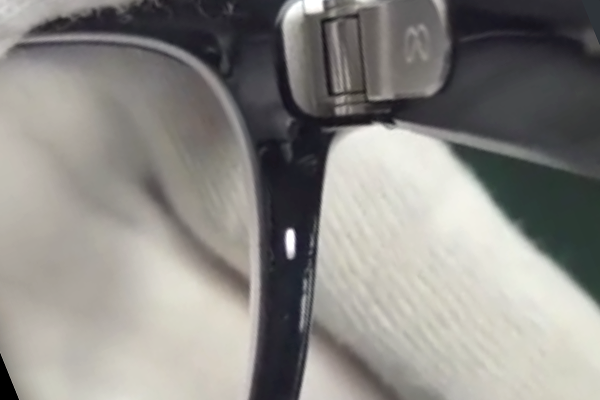 Ray-Ban Meta　スマートグラス 右リム切れ　修復再生